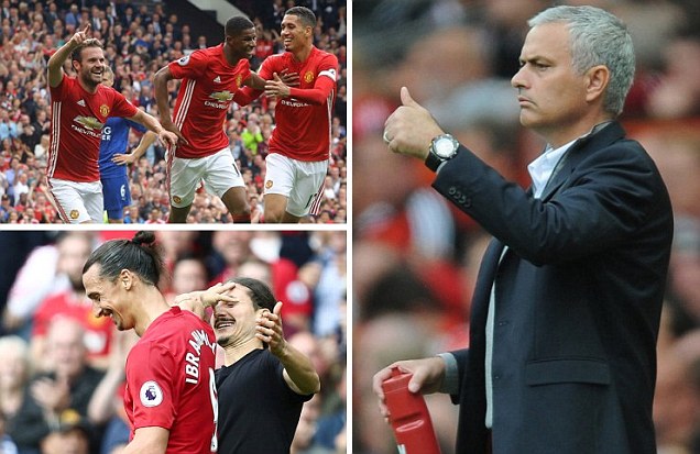 MU Lebih Trengginas Tanpa Rooney, Gilas Leicester City 4-1